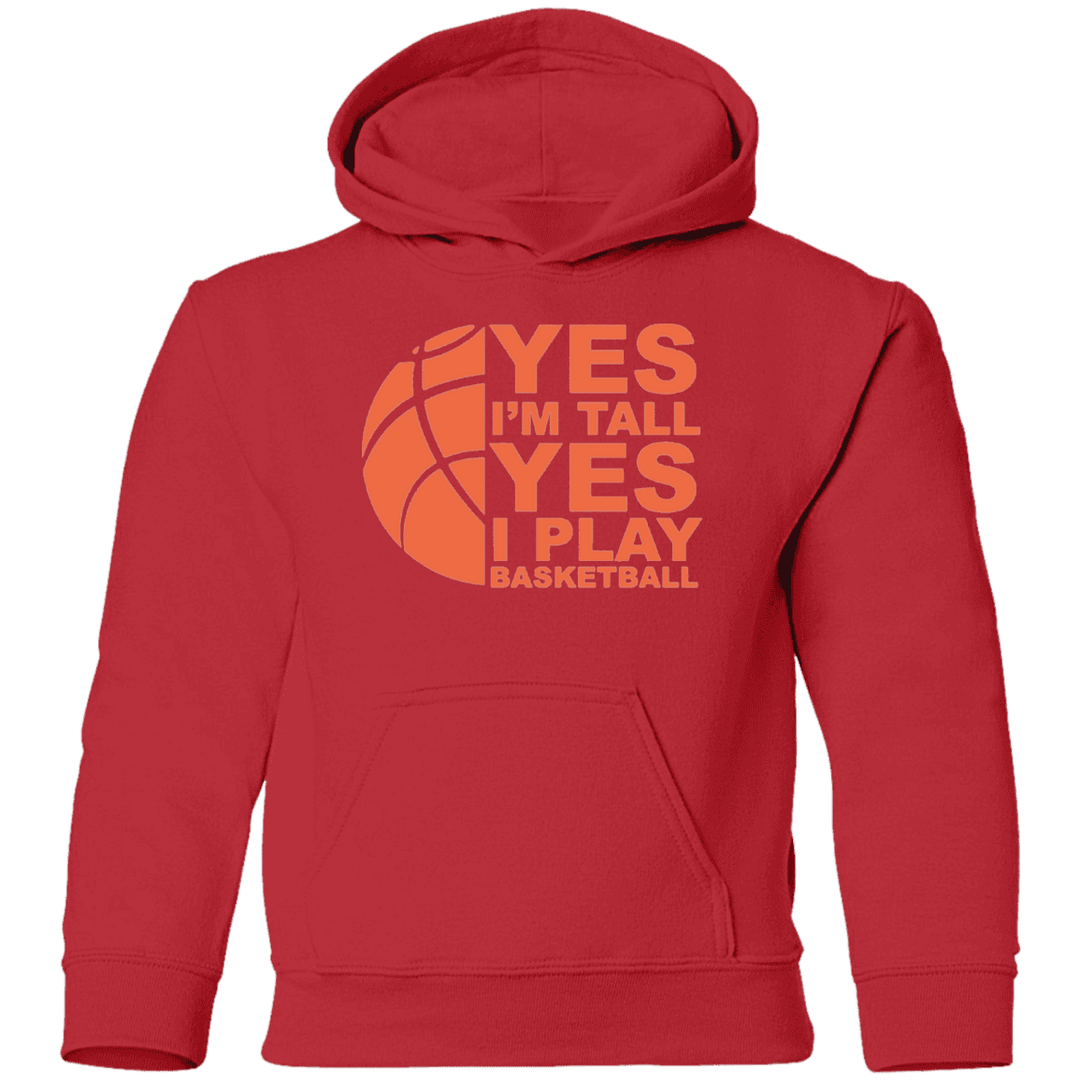red basketball hoodie