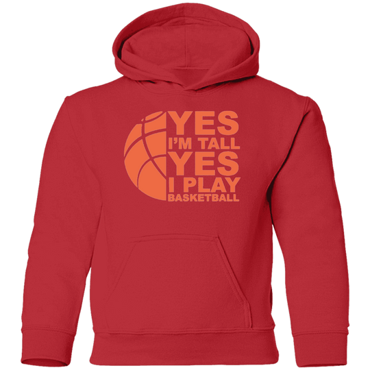 red basketball hoodie