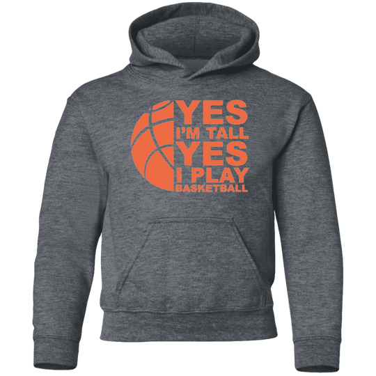 dark heather basketball hoodie