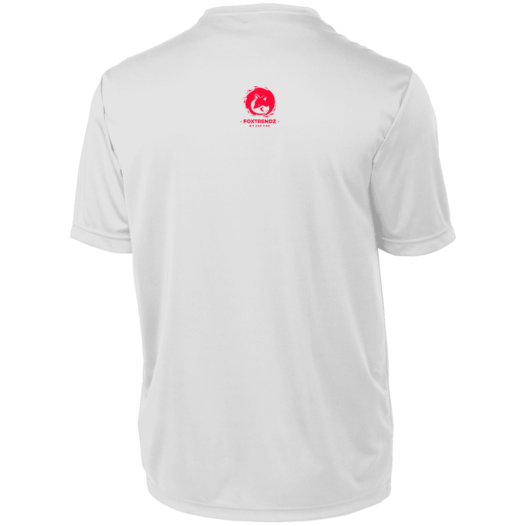 white basketball tee