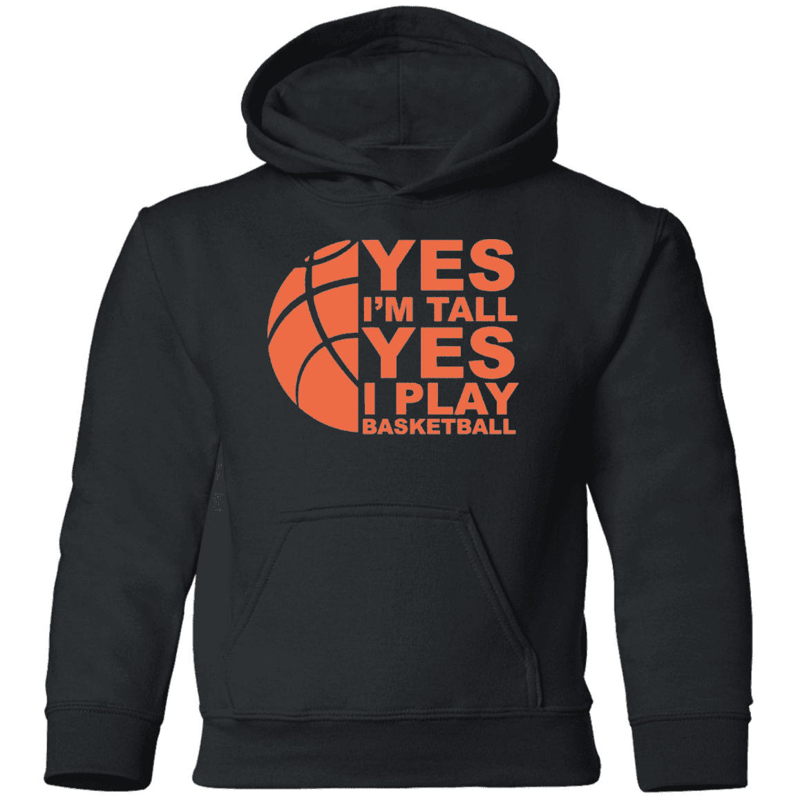 black basketball hoodie