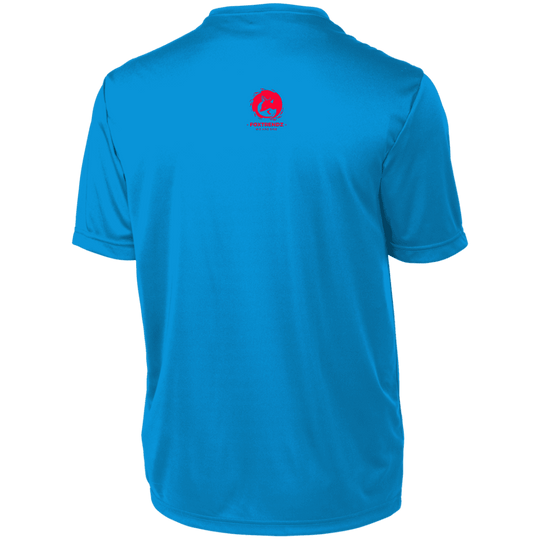 power blue basketball tee