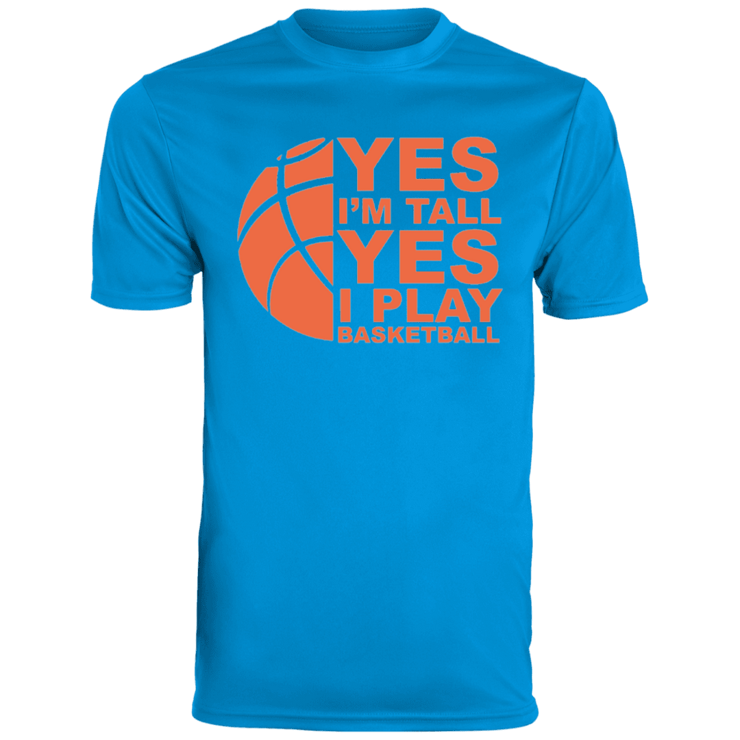 power blue basketball tee