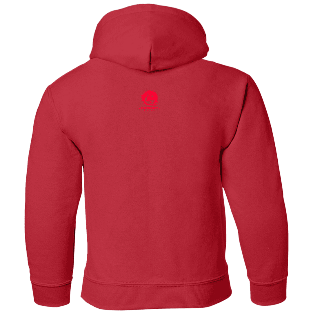 red basketball hoodie