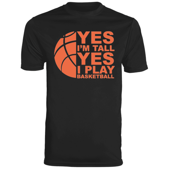 black basketball tee