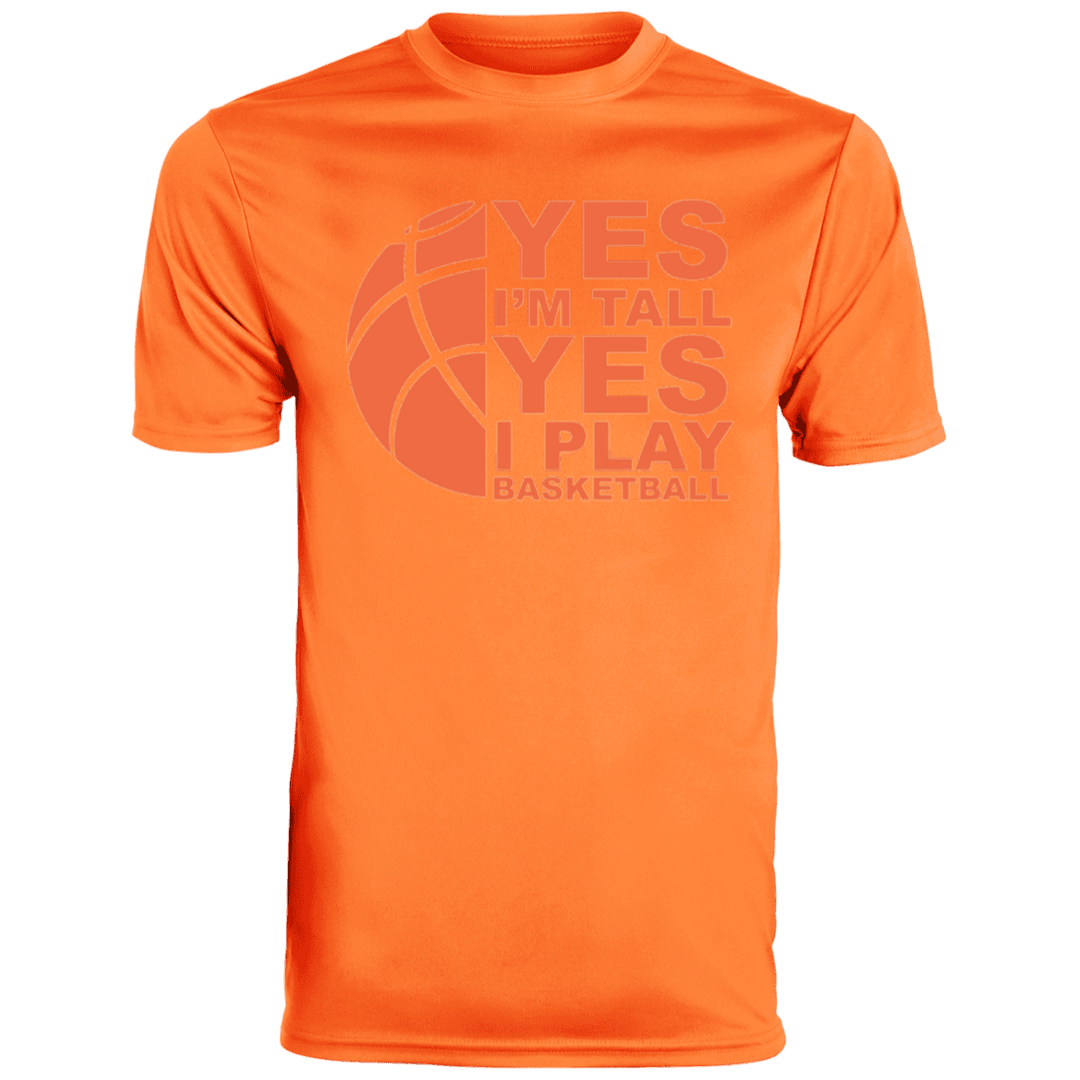 orange basketball tee