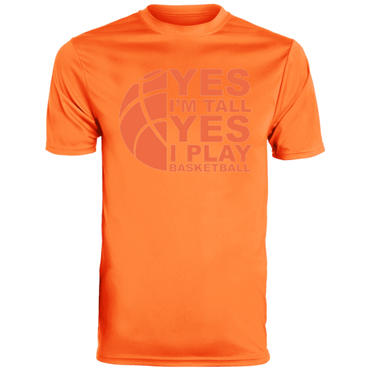 orange basketball tee
