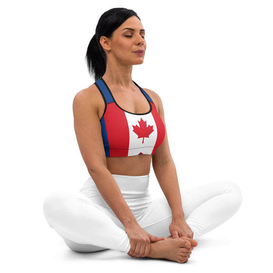 Blue Canada Sports Bra