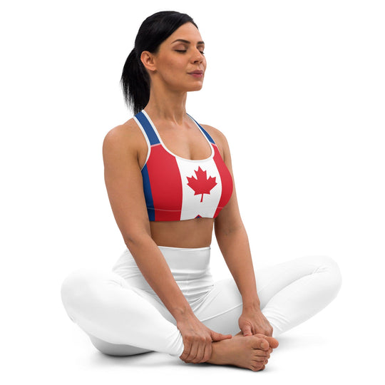 Blue Canada Sports Bra